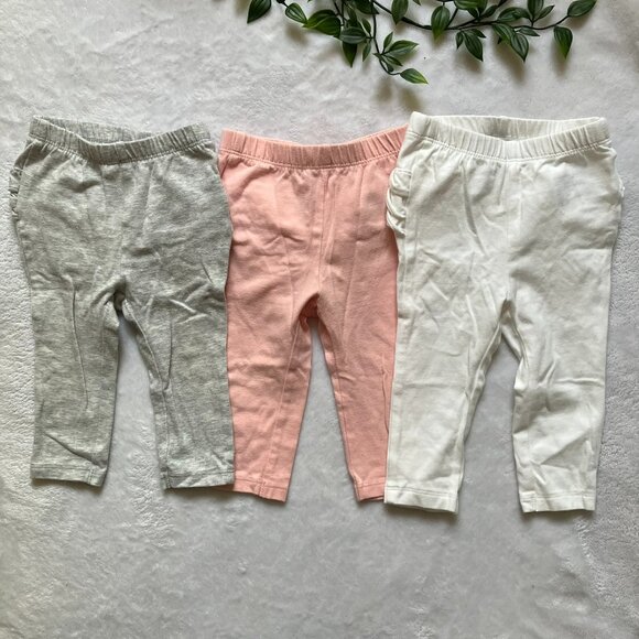 Old Navy Baby Girl Leggings Bundle 3-Pc | Ruffle Bum | Size 6-12M GUC - Picture 2 of 16
